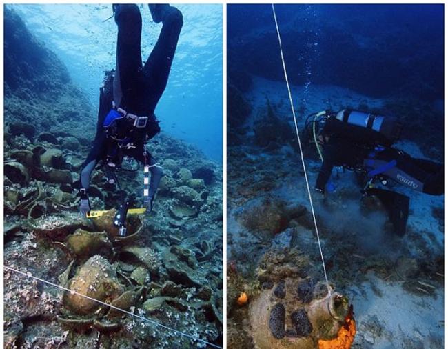 希腊弗尔尼岛海底发现22只年代久远的古沉船 有众多珍贵文物