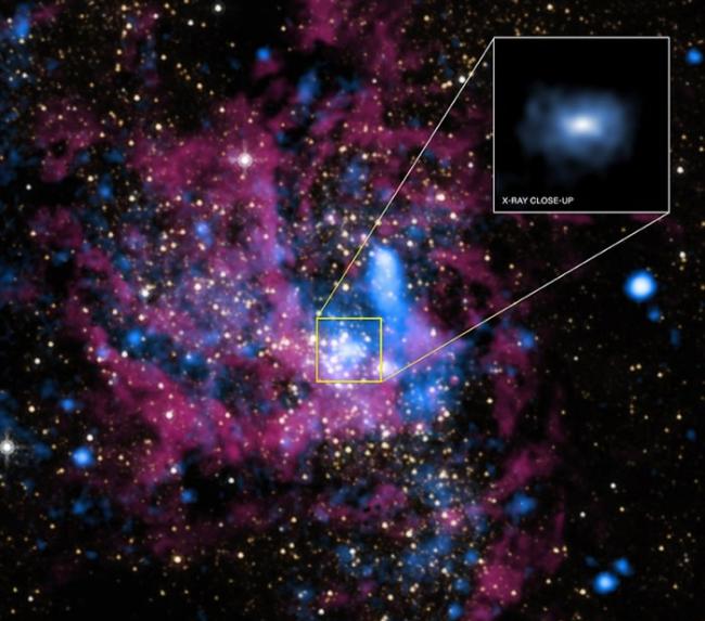 人马座A*（图）为银河系最巨大的黑洞。