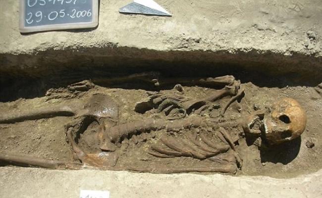 研究团队检验大批古罗马骸骨。