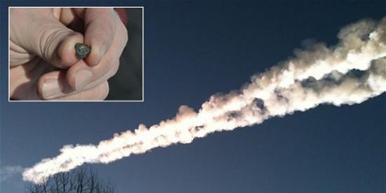 2013年2月在俄罗斯车里雅宾斯克上空爆炸的陨石