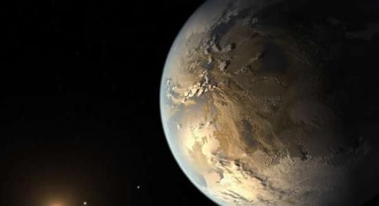 科学家绘制的开普勒-186f系外行星，这里可能存在液态水环境