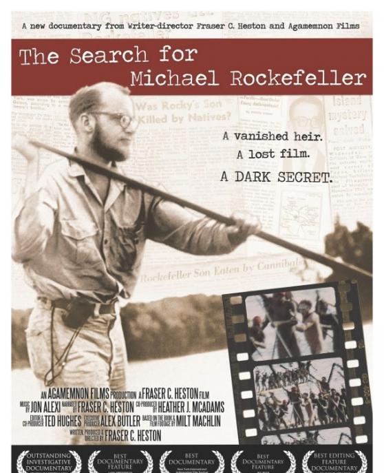 《寻找迈克尔.洛克菲勒》纪录片内容最近曝光。图为该纪录片海报。