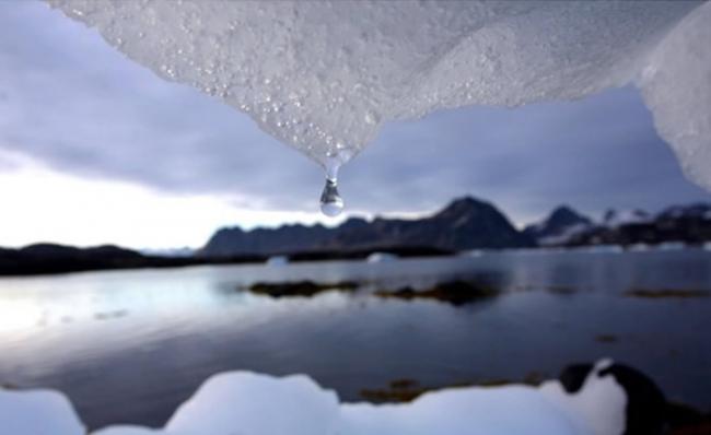 冰块融化令水位上升。