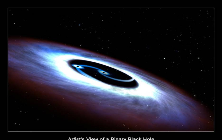 美国宇航局发布拥有双重巨型黑洞的马卡良231星系近照