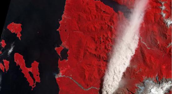 NASA公布世界各地最壮观的火山喷发太空俯瞰图