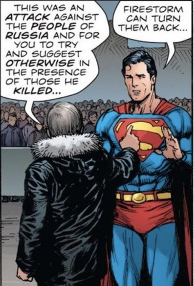 超人向普京解释。