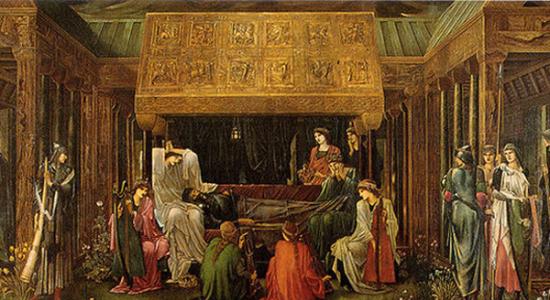 古代绘画中的「亚瑟之死」