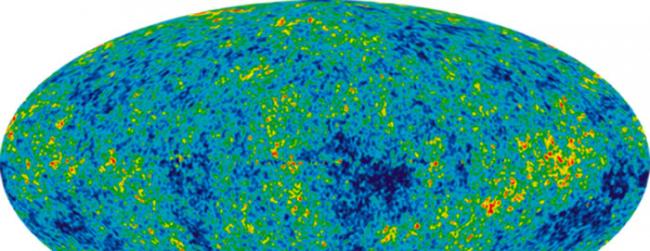宇宙微波背景辐射图由欧洲空间局的普朗克探测器绘制，来自另一个宇宙的物质可能渗透到我们的宇宙中