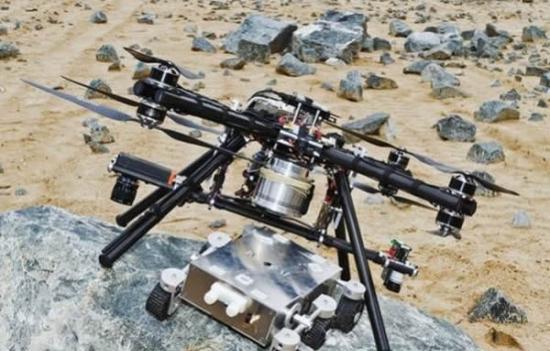 “Dropter”无人机可以将搭载的探测器放置于安全的着陆位置。