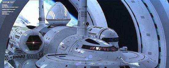 美国宇航局设想的IXS Enterprise星际飞船。如成功，其速度可与光速媲美。