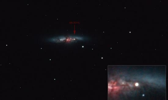 观测到一颗名叫SN2014J的Ia类超新星