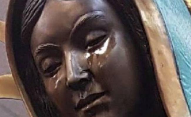 美国新墨西哥州教堂圣母像流泪引信徒膜拜 化验后发现竟然是橄榄油