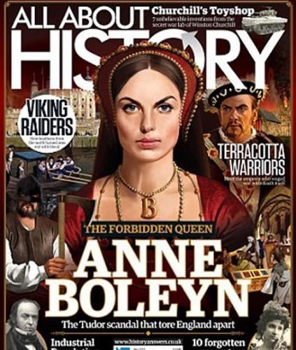 22期《关于历史》杂志封面。感兴趣的读者可以阅读这一期刊登的文章《丘吉尔：英国的疯狂科学家》，进一步了解“丘吉尔的玩具店”。