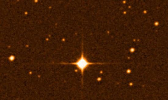 美国大学早前研究指，葛利斯581d不过是附近星体出现磁场爆炸造成的光。图为葛利斯581d的数码天文观测照。