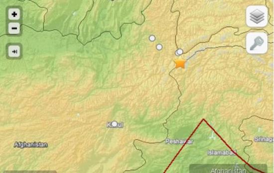 阿富汗与巴基斯坦边境地区发生里氏5.0级地震