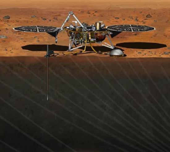 美国宇航局的“洞察”号登陆器将于2016年3月发射，9月登陆火星。这颗登陆器将钻探火星地下深处，揭示隐藏的秘密，例如这颗多岩行星如何形成。“洞察”号的英文名为“