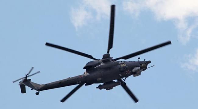 俄罗斯主力攻击直升机米-28N，它的最高时速仅有325公里。