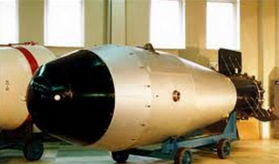 史上最强核武：前苏联研制的AN-602氢弹（TsarBomba）外壳复制模型将展出