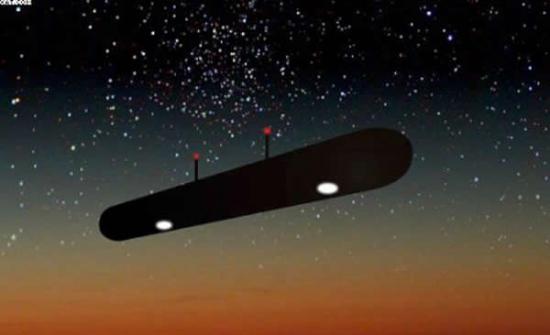 2008年根据一名目击警官描述所绘制的德州巨大UFO