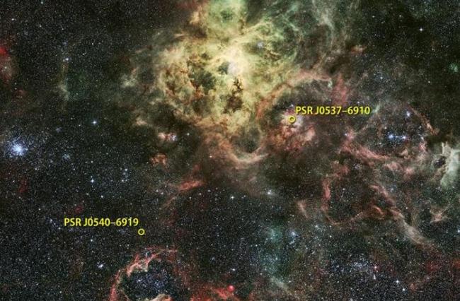 银河系邻近的蜘蛛星云发现罕见伽玛射线脉冲星PSR J0540-6919