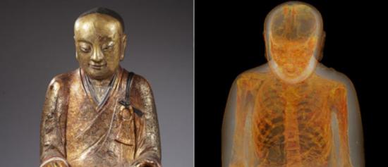 荷兰德伦特博物馆扫描发现中国千年佛像内端坐一人 疑为宋朝高僧柳泉