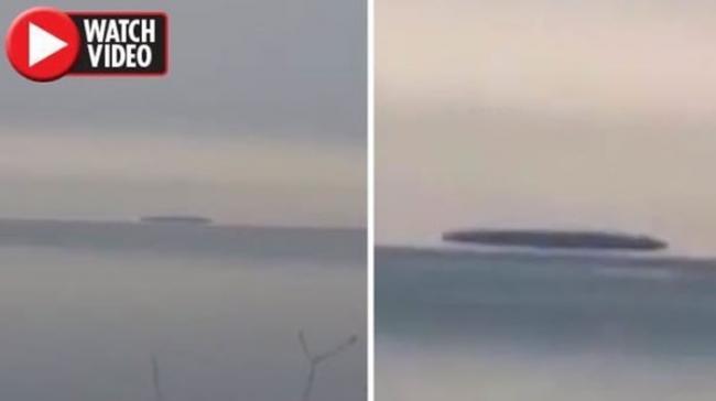 外星人潜艇？美国伊利湖上空惊见巨型UFO