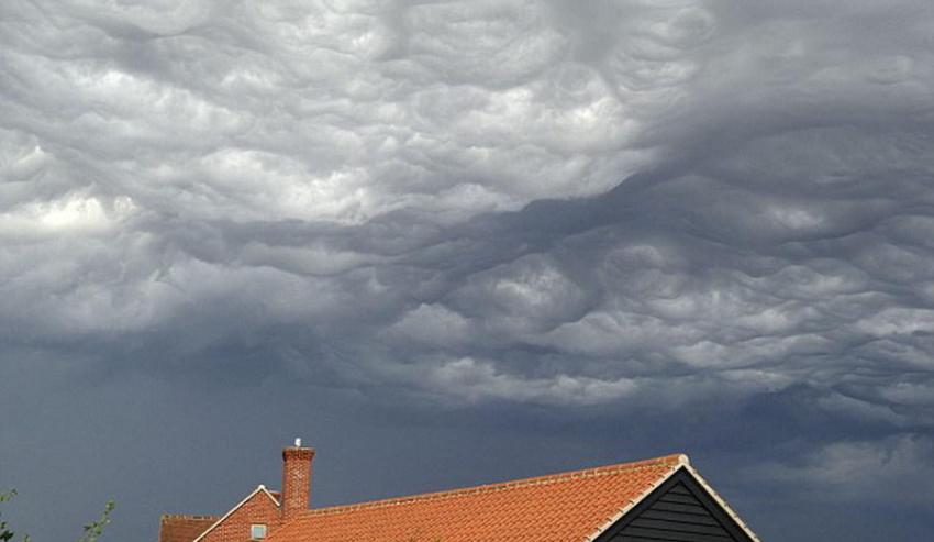 美国爱荷华州首次拍摄到的一种新类型云层被命名为“波涛云(undulatus asperatus)”