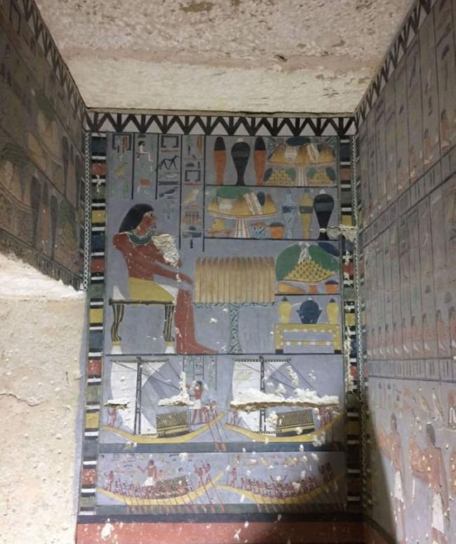 埃及萨卡拉墓地发现高级官员和法老杰德卡拉妻子的被盗墓穴