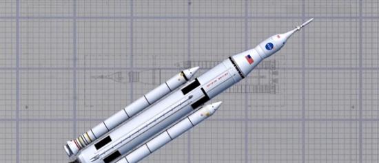 正在建设的全球最大火箭“太空发射系统”(Space Launch System，SLS)