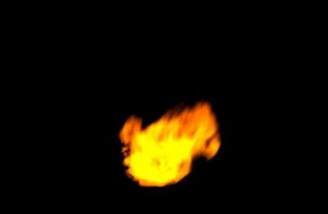 有大坂网民用望远镜拍下的火球。
