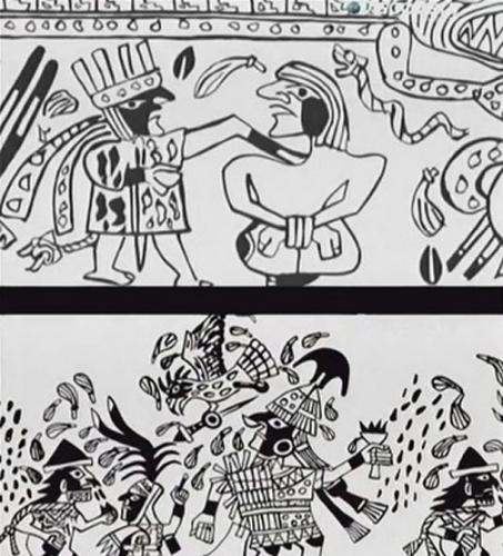 印加文明前一代莫切人描述献祭的壁画