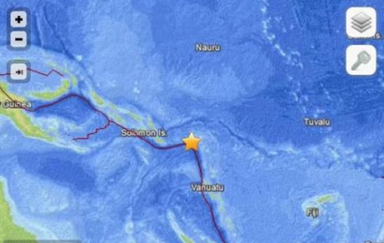 圣克鲁斯群岛发生里氏8.0级地震