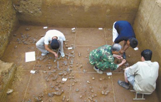 东营坊旧石器遗址考古发掘现场