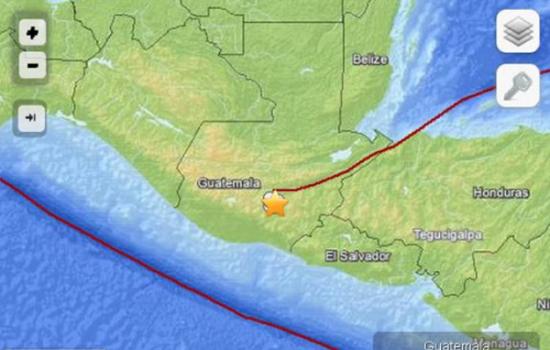 危地马拉发生6.2级地震