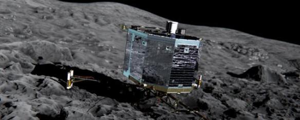 今年11月中，罗塞塔飞船将释放处菲莱着陆器，首次在一颗彗星表面着陆