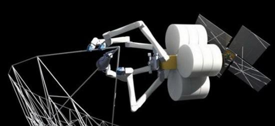 美国投资研制“蜘蛛制造仪”，可实现太空中3D打印大型航天器构架，例如：大型天线、太阳能电池板、太空望远镜等
