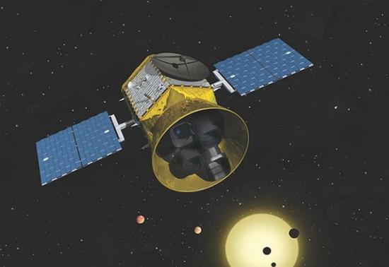 艺术家描绘的凌日系外行星勘测卫星
