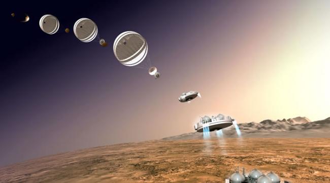 欧洲太空总署火星登陆器Schiaparelli lander抵达火星