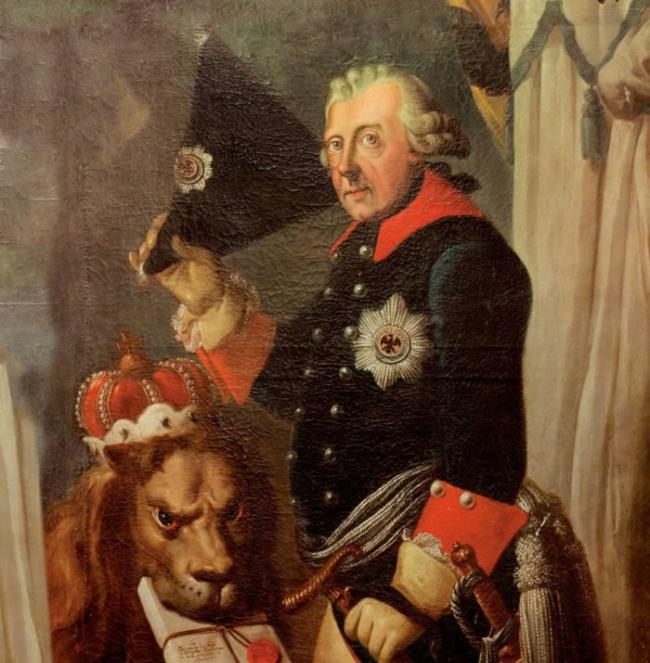 18世纪的腓特烈大帝画象，法朗克（Johann Heinrich Franke）绘。 / PHOTOGRAPH BY AKG/ALBUM