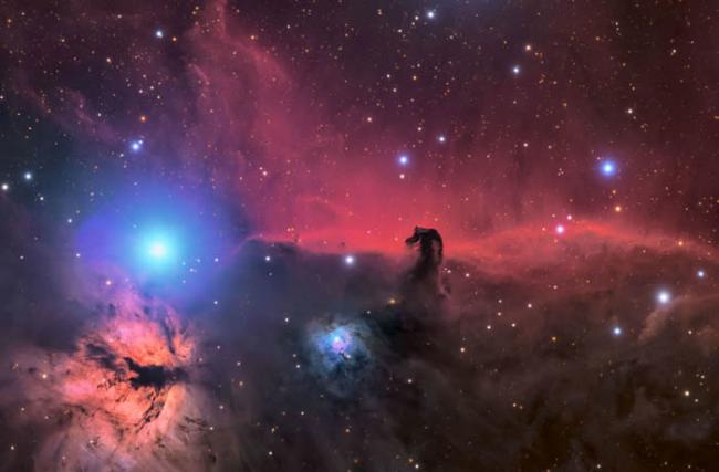 美国摄影师Connor Matherne的作品The Horsehead and Flame Nebula© 照片: CONNOR MATHERNE/