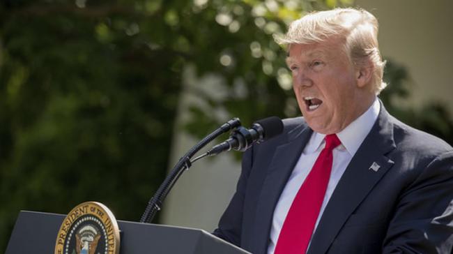特朗普日前在白宫玫瑰花园的讲台上，宣布美国决定退出「巴黎气候协定」。