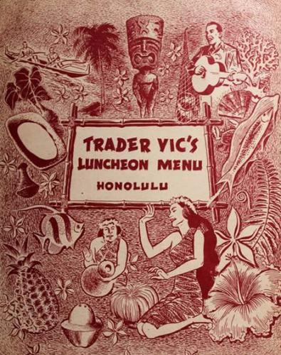 古老的菜单──例如夏威夷檀香山Trader Vic餐厅这份1958年的菜单──可以透露关于野生鱼类族群的资料