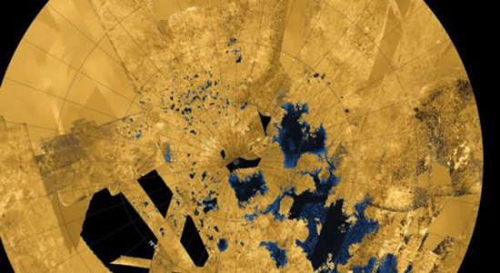 土卫六上存在大片的液态甲烷湖泊
