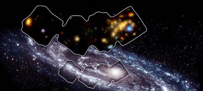 美国宇航局“核光谱望远镜阵列”望远镜对仙女座星系进行了大范围的拍照