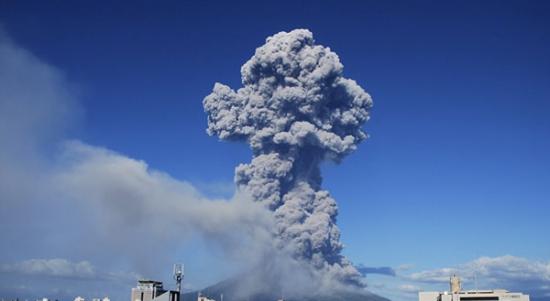 日本樱岛火山今年第500次喷发