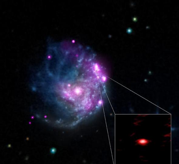 中等质量黑洞NGC-2276-3c的图像数据，其质量相当于太阳质量的5万倍