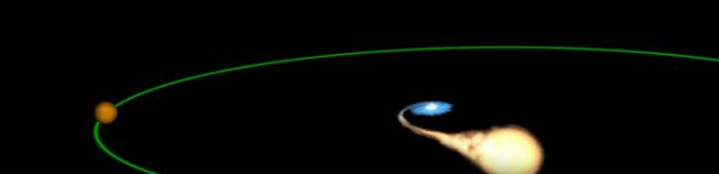 图二 矮新星蛇夫座V2051及其类木巨行星的示意图