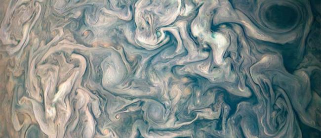 美国国家航空航天局（NASA）公布木星北温带奇异“高空云”照片