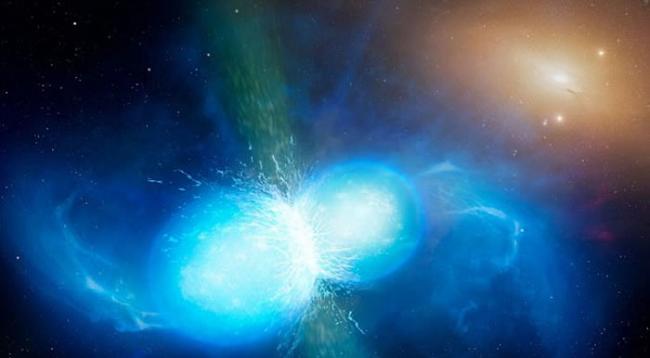 人类第一次探测到来自2颗中子星相撞产生的引力波