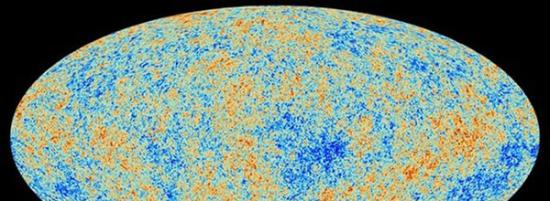 欧洲航天局的普朗克探测器绘制的宇宙微波背景辐射图，估算宇宙年龄为138.2亿年